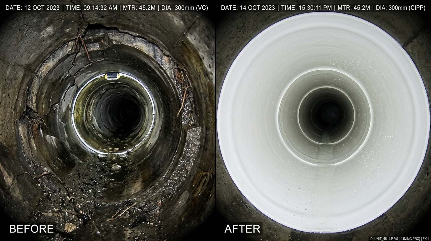 Localized sewer repair and trenchless spot work